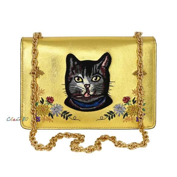 Gucci GG Marmont Crystal Embroidered Leather - Picture 3 of 9